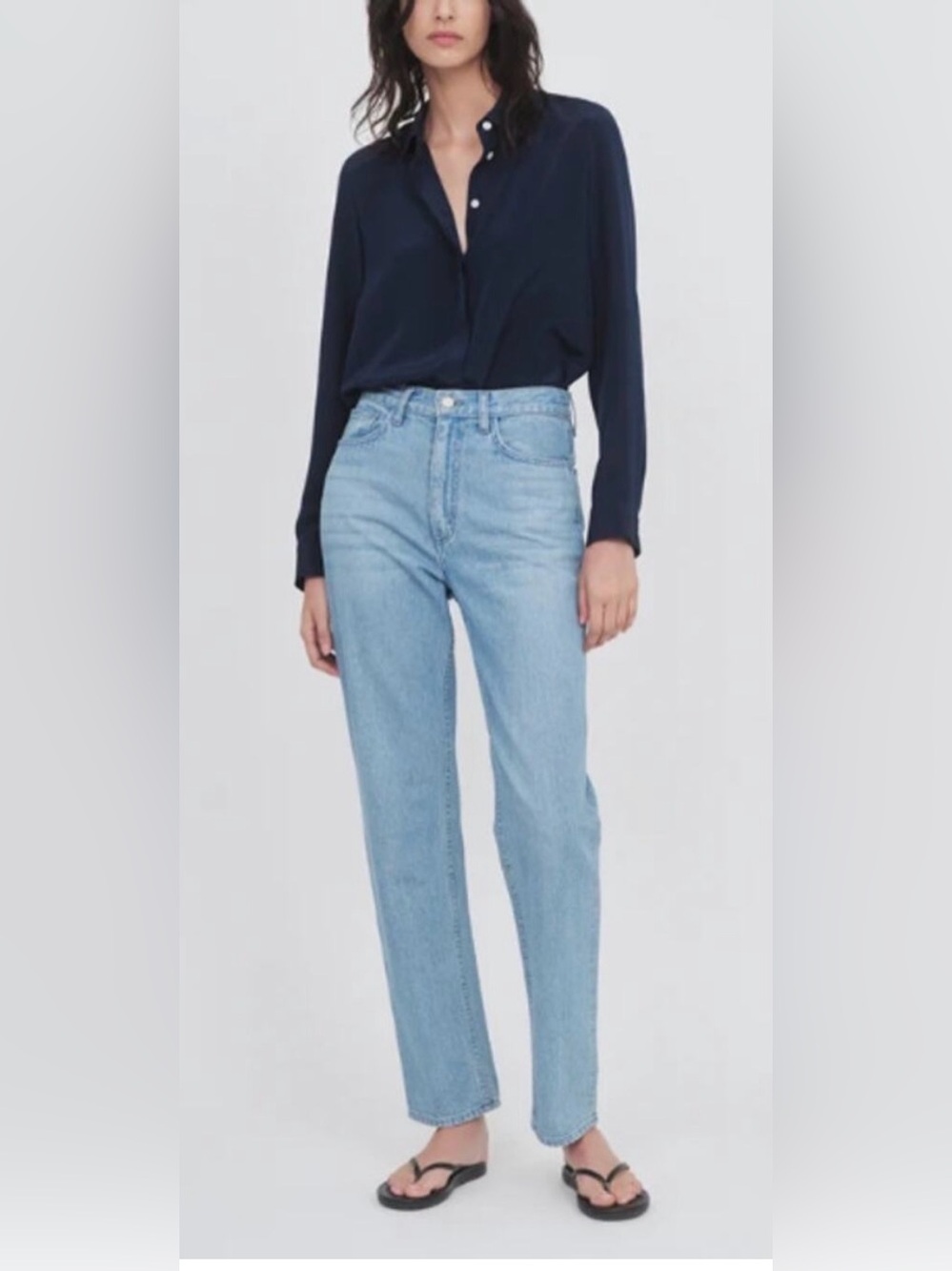 Partow Mika Jeans in Vintage Indigo High Rise Tapered Leg Women's Sz. 4